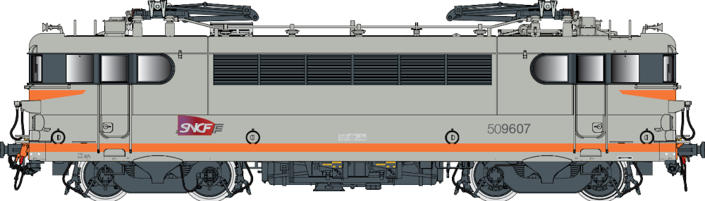 LS Models 10722 SNCF BB 509607 gris / orange Ep VI AC NH