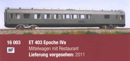 LS Models 16003 DB ET 403 Mittelwagen Restaurant Ep IVa NH