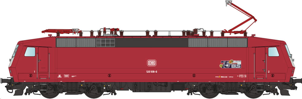 LS Models 16089 DB BR 120 108-6 75 Jahre BLS rot Ep V DC NH