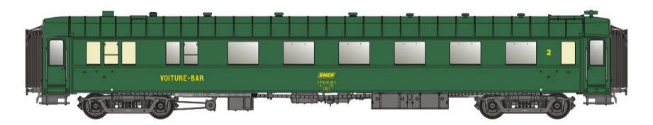 LS Models MW40945 SNCF B3r Snack-Bar grn Ep IVa NH