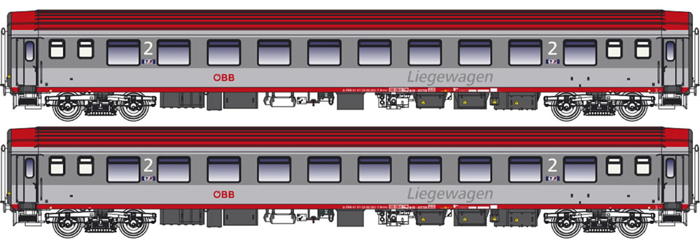 LS Models 47060 BB Bcmz 59-90 grau/rot 2er Set Ep VI