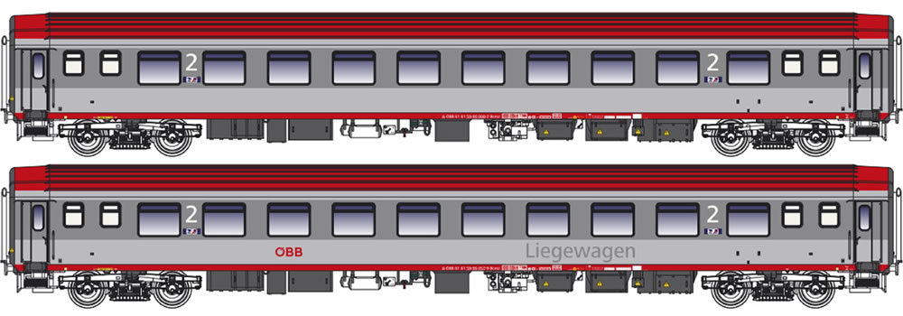 LS Models 47061 BB Bcmz 59-90 grau/rot 2er Set Ep VI