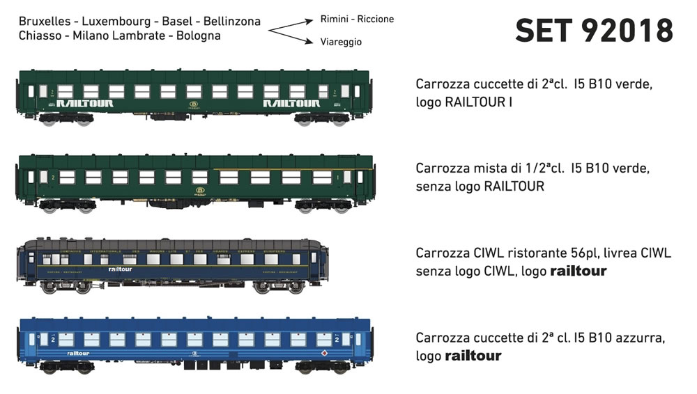 Pirata/LS Models 92018 Railtour Zug Bruxelles - Italien Set 3