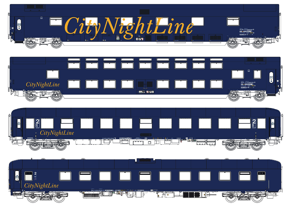 LS Models 99040AC CityNightLine 212/213 Set I 4-teilig AC NH