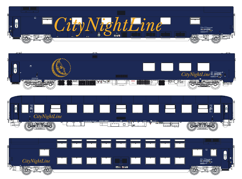 LS Models 99041 CityNightLine 212/213 Set II 4-teilig NH
