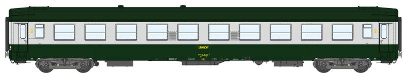 REE VB-169 SNCF UIC B10 vert garrigue / gris Ep IV
