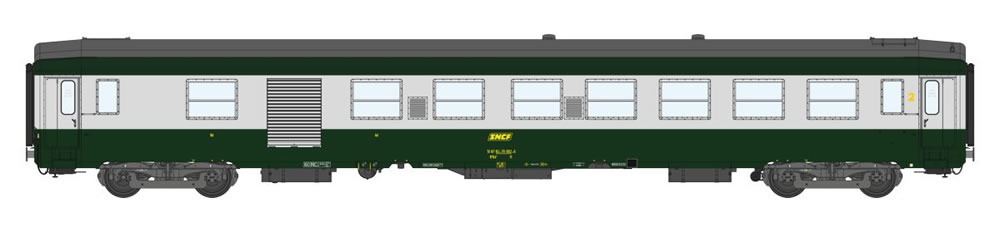 REE VB-301 SNCF UIC B5Dd2 vert / gris logo encadr Ep V
