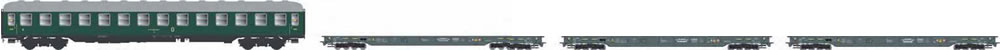 ACME 45167 HUPAC Liegewagen /Saadkms Ep IV 4er Set NH