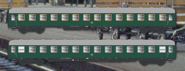 ACME 55307 Scharnow-Reisen Wagenset III 2-teilig Ep III NH