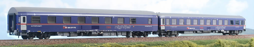 ACME 55331 BB Nightjet Wagenset 2-teilig Ep VI