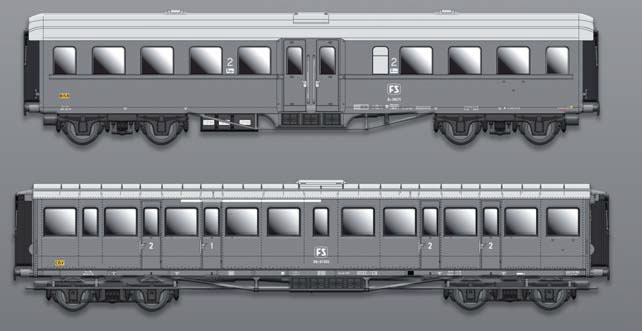 ACME 55334 FS Tipo 1951R / 1949R grau Set 2-teilig Ep IV NH