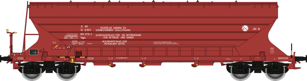 Albert Modell 065004 RailCargoHungaria Tagps rotbraun Ep VI