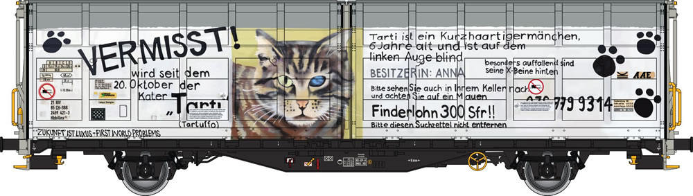 Albert Modell 245052 SBB Hbbillns 245 421-3 Graffiti Ep VI NH