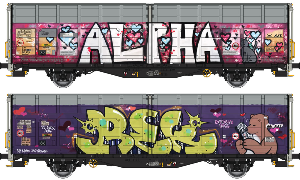 Albert Modell 245056 SBB Hbbillns 245 429-6 Graffiti Ep VI NH