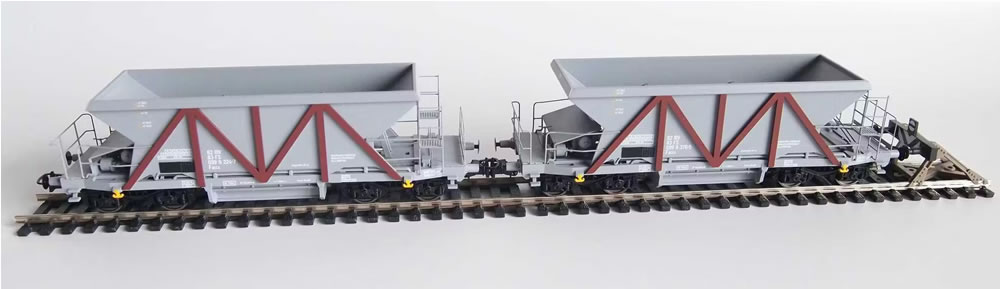 ATM 12.002B FS Schotterwagen Faccs grau Ep V 2er Set