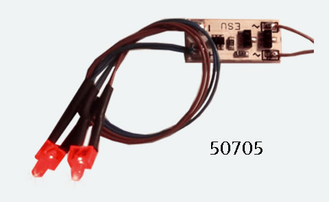 ESU 50705 Schlusslicht 2 LED rot
