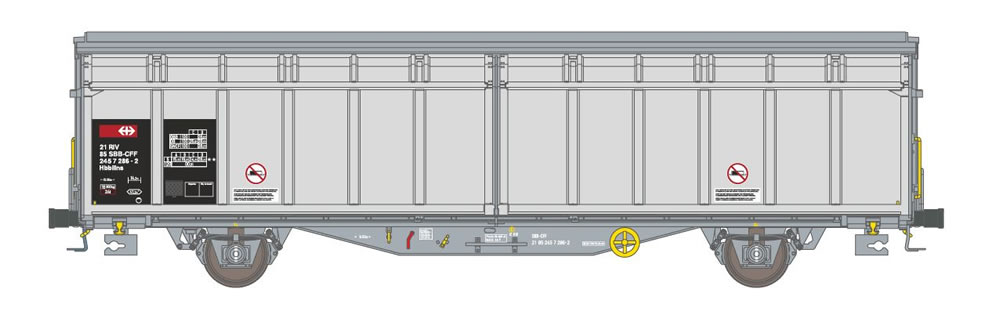 Hobbytrain 45101 SBB Hbbillns 286-2 silber Ep V NH