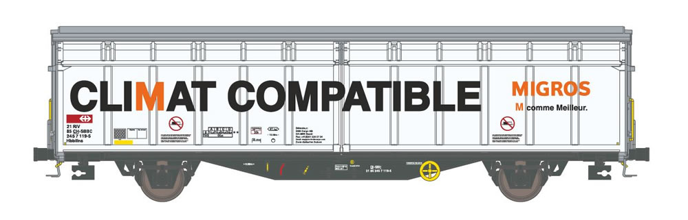 Hobbytrain 45102 SBB Hbbillns 119-5 Migros Ep VI NH
