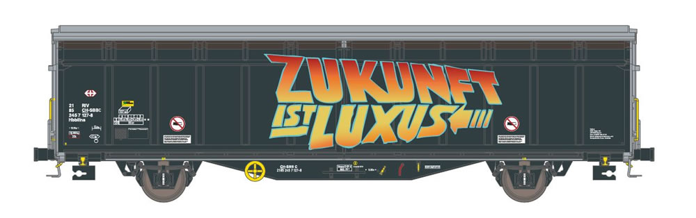 Hobbytrain 45104 SBB Hbbillns 127-8 Graffiti Ep VI NH
