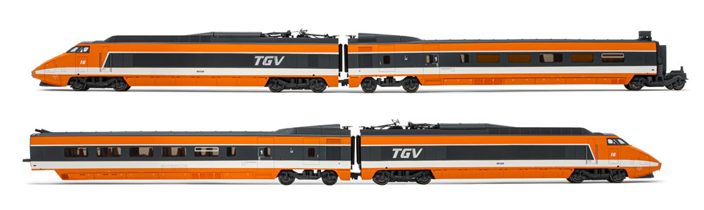 Jouef HJ2412 TGV Sud-Est Weltrekord Grundset 4-teilig Ep IV