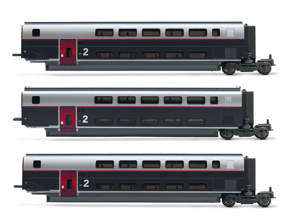 Jouef HJ3017 TGV Duplex Carmillon Wagenset 2 Ep VI