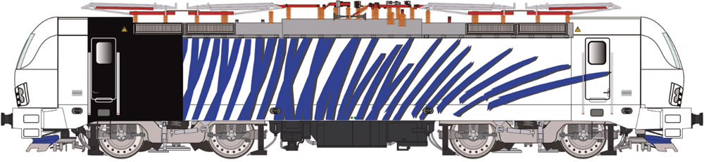 Kiss 510704 Locomotion 193 773 Vectron Zebra blau
