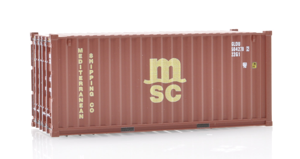 Kombimodell 88565.01 MSC 20ft Container GLDU 504278