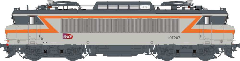 LS Models 11206S SNCF BB107267 gris/orange Ep VI DC Sound NH