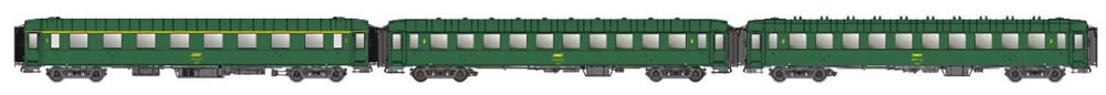 LS Models MW40943 SNCF A8 / B10 / B10 grün Ep IVa NH