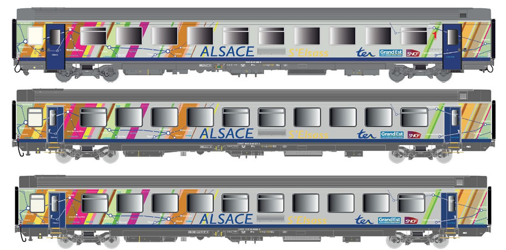 LS Models 41209 SNCF Vtu A10tu / B11tu / B11tu TER Alsace Ep VI