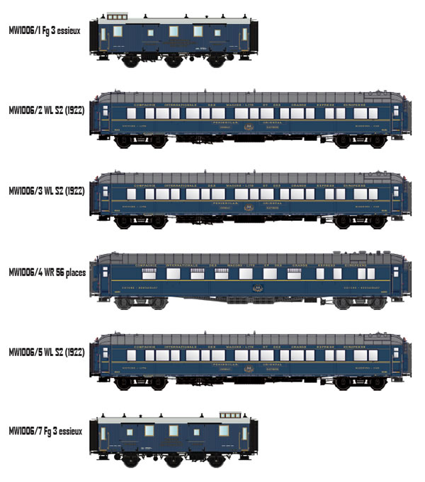 LS Models MW1006 CIWL Bombay-Express 1933 Set I 6-teilig NH