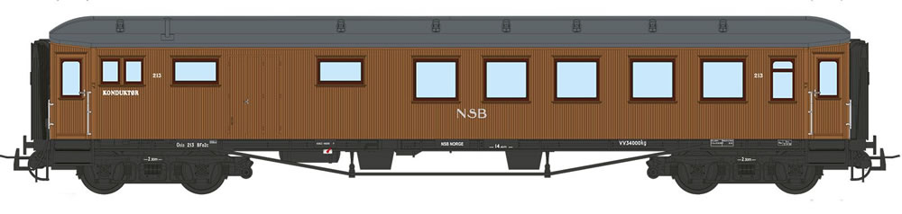 NMJ Topline 156.201 NSB Teakholzwagen BFo2c 213 NH