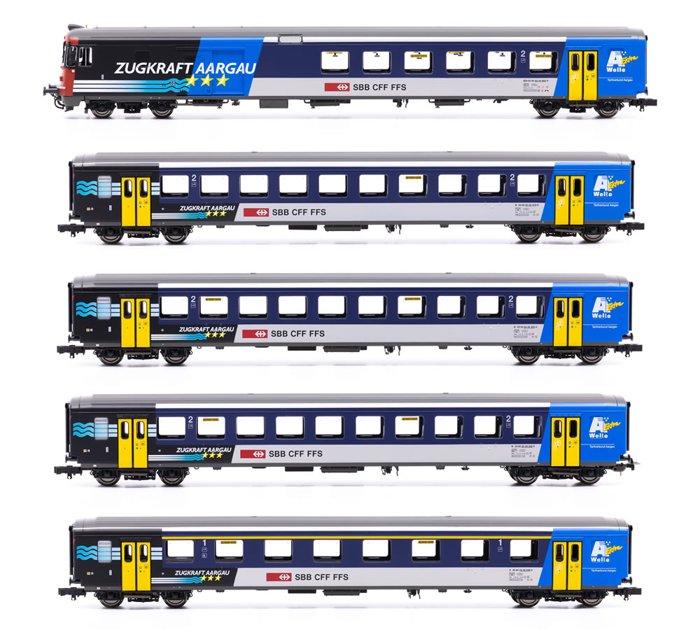 Piko 96618 SBB EW I Zugkraft Aargau Wagenset 5-tlg DC