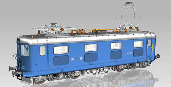 Piko 96892 SBB Re 4/4I 409 blau Ep III DC NH