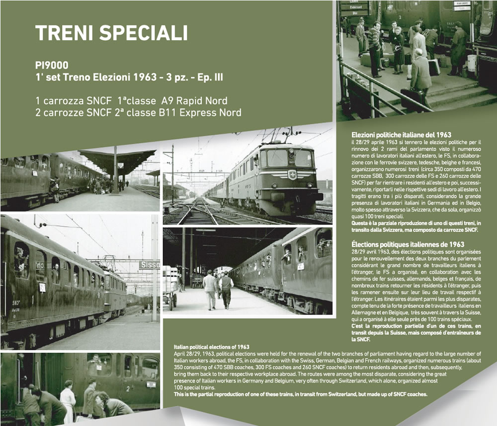 Pirata/LS Models 9000 Treno Eleziono 1963 3-tlg NH