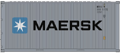PT Trains 820003 Maersk 20ft Container MRKU8485175 NH