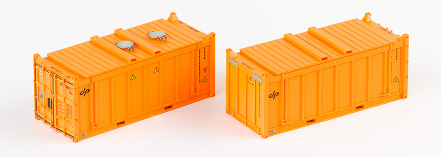 PT Trains 820800 DP Container 20ft orange 2er Set