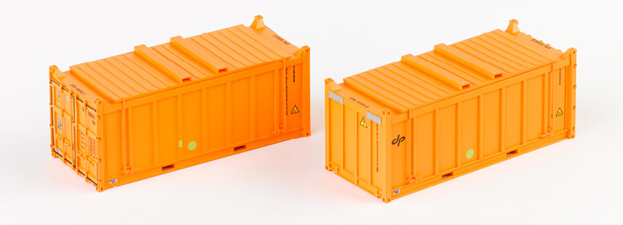PT Trains 820801 DP Container 20ft orange 2er Set