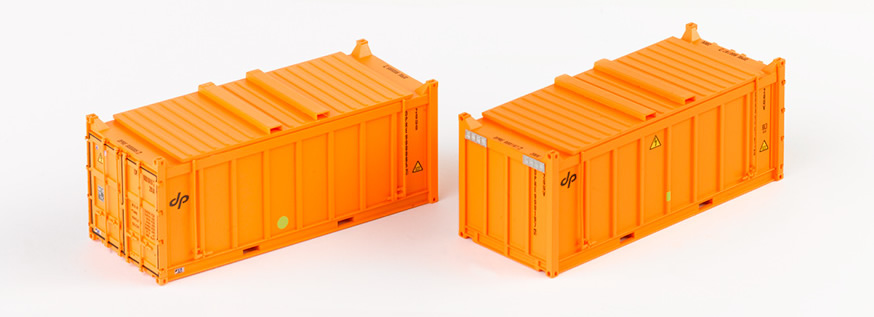 PT Trains 820802 DP Container 20ft orange 2er Set