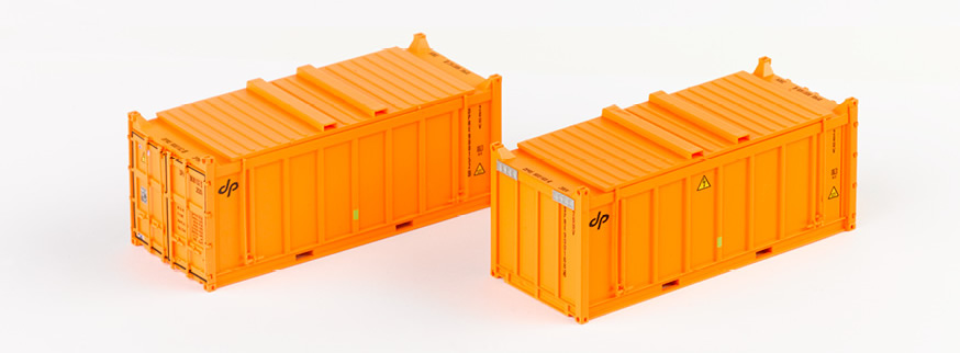 PT Trains 820803 DP Container 20ft orange 2er Set