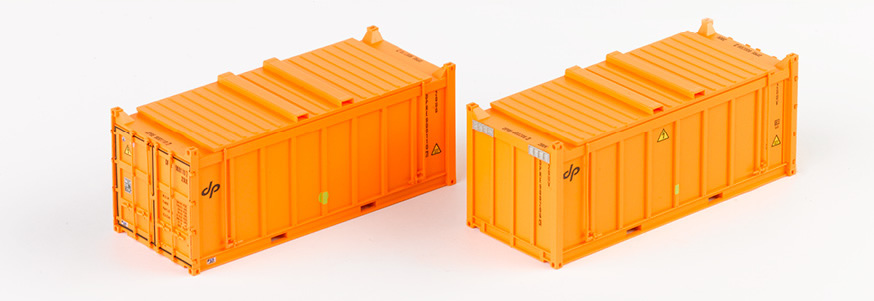 PT Trains 820805 DP Container 20ft orange 2er Set