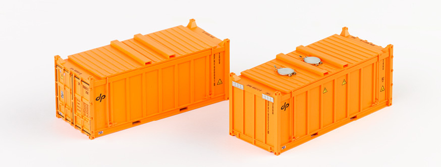 PT Trains 820807 DP Container 20ft orange 2er Set