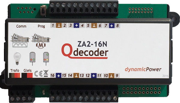 QDecoder ZA2-16N Motorweichendecoder Deluxe