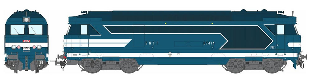 REE MB-166S SNCF BB 67414 Chalindrey Ep IV-V DCS NH