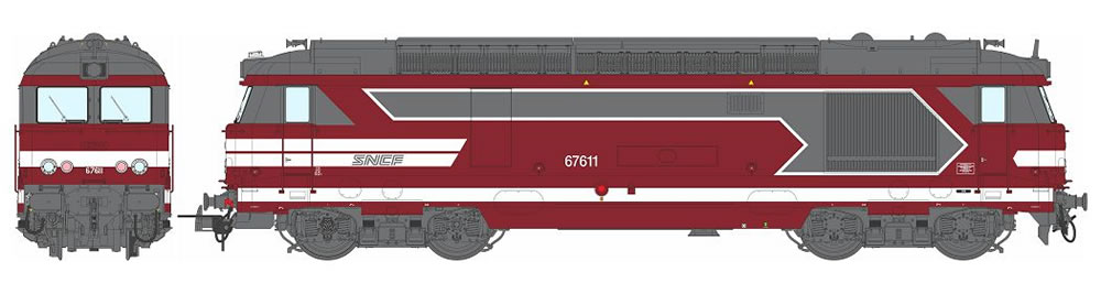 REE MB-171 SNCF BB 67611 CMR Capitole Ep VI DC NH