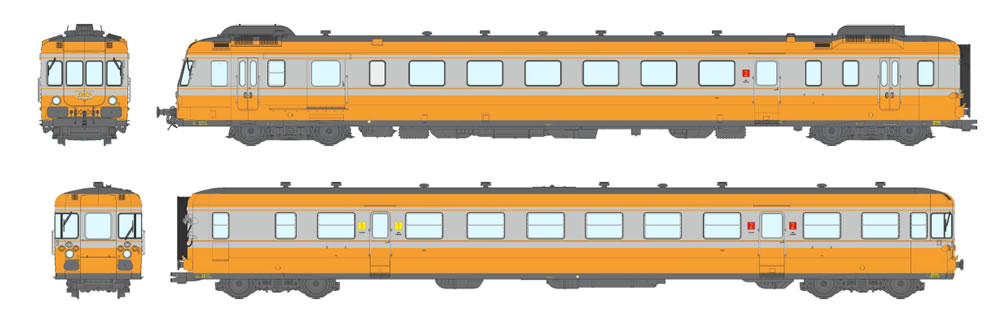 REE MB-175S SNCF RGP 2 X-2706 orange / bton Ep IV S NH