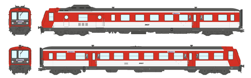 REE MB-191SAC SNCF RGP 1 X-2730 rouge / blanc Ep IV SAC NH