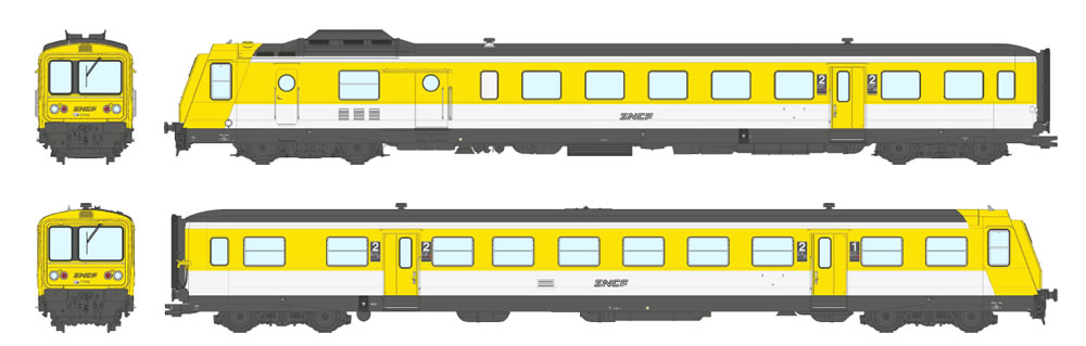 REE MB-192 SNCF RGP 1 X-2746 jaune / blanc Ep IV-V NH