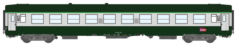 REE VB-164 SNCF UIC B10 vert garrigue / gris Ep V