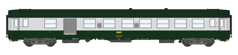 REE VB-300 SNCF UIC B5Dd2 vert / gris logo encadr Ep V